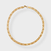 8MM FLAT BYZANTINE CHAIN - GOLD